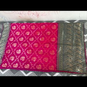 Fancy Silk Cotton Saree Without Blouse 04