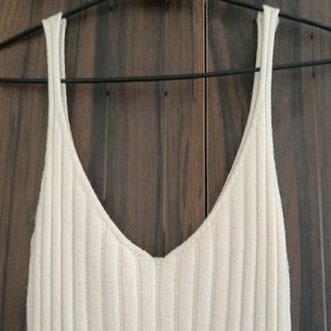 KOREAN WHITE BODYCON DRESS