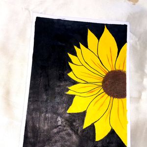 sunflower aesthetic painting 🖼🦋