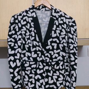 Formal Black AND White Blazer