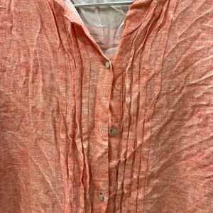 Peach Crushed Shirt