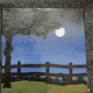 Night View Acrylic Canvas Painting