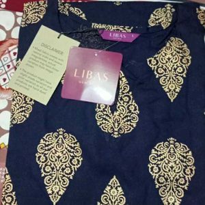 Libas Kurta Paisley Print Golden