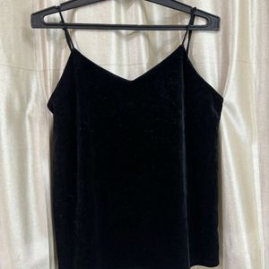 Black velvet Top