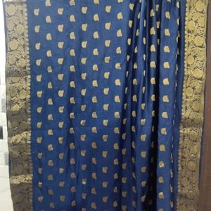 Blue Bnarsi Dupatta. 2.5 Meter