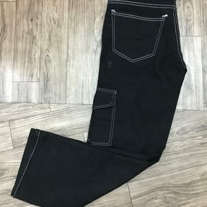 Black 30 Girls Cargo Jeans