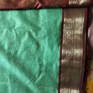 New Saree Banarasi Cotton Silk