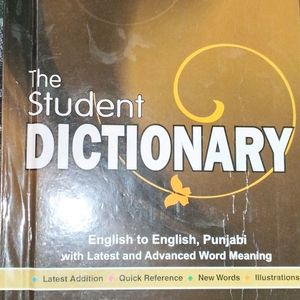 Apex The Student Dictionary, English To English, Punjabi