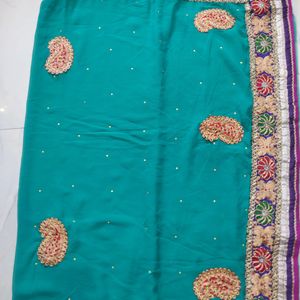 Party Wear Design Saree Beautiful Work Border