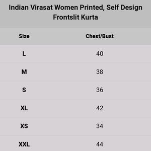 Indian Virasat Women's A-Line Kurti Pink Color