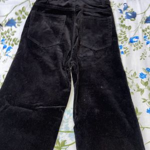 H&M Black Wide Leg Corduroy Jeans