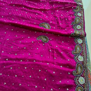 Rani Pink Sari With Blouse