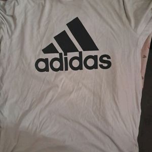 White Adidas Tshirt