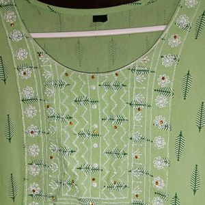 Green Short Kurti