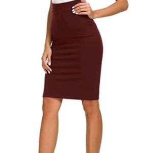 Maroon Skirt