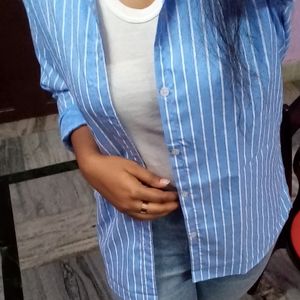 Full Sleeve Blue Shirt