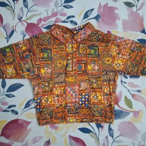 Printed Stretchable Blouse For Parties