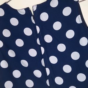 Polka Dots Flared Frock With Coat