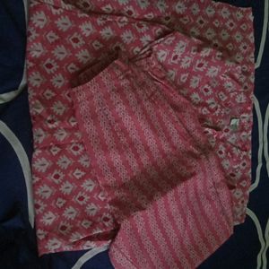 Pink Kurti With Pink Pant