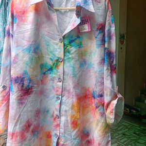 Brand New Tie N Die Cotton Blend Shirt In Size 4xl