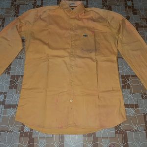 Yellow Full Sleeve Shirt For Men