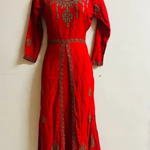 Red Designer Festival Wear Gown