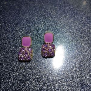 Unused Purple Studded Earrings