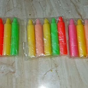 Multicolour Long Burning Candles