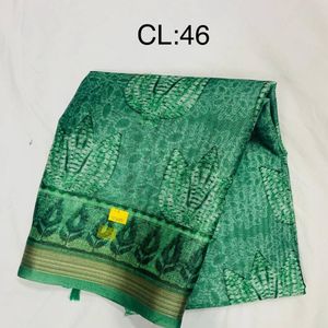 Printed Jute Cotton Jari