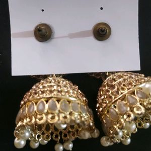 Golden Heavy Jhumka