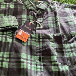 New Green And. Black Lining Shirts