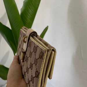 Gucci GG Vintage Coded Bulet LeatherBifold Wallet