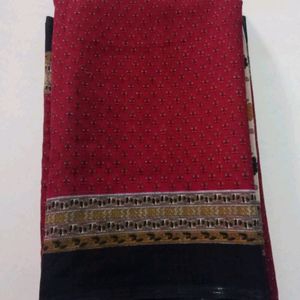 Daily Wear Saree Fir Big Age Ladies