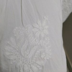 White Chikankari Kurta