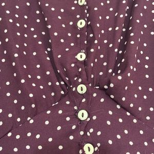 Cute Purple polka dot dress