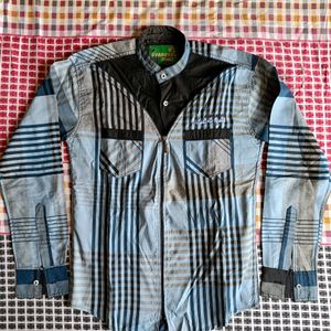 Block Print Regular Fit Mens Cotton Shirt