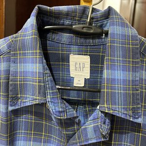 Gap Navy Check Shirt