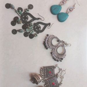 Combo Of 4 Earrings. Hardly Used