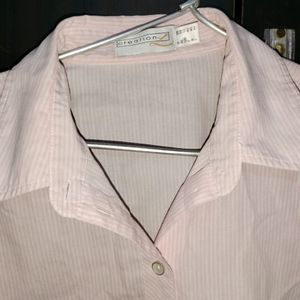 Light Pink Stripped Shirt