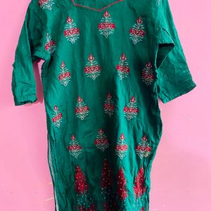 Green Colour Kurti