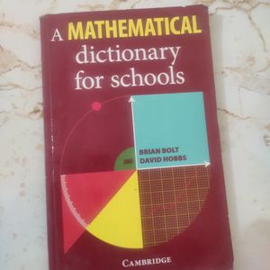 A Mathematical Dictionary For School