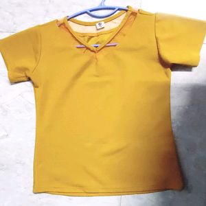 Mustard Yellow Top In M Size