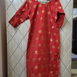 Pure Banaras Kurti Set