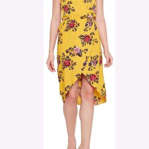 Oxolloxo Yellow Printed A-line Dress