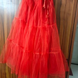 Perfect Heavy Flare Red Lehenga