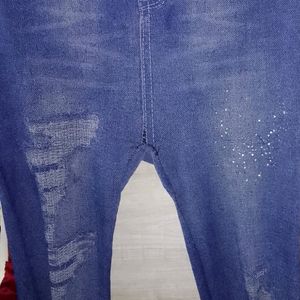 Blue Colour Jegging For Girls And Women