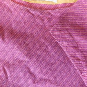 Pink Handloom Kurta From Fabindia