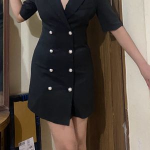 Black Buttoned Dress