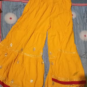 Yellow Sharara And Kurta Set