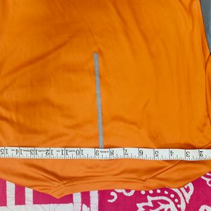 Orange Colored Active Wear T-shirt